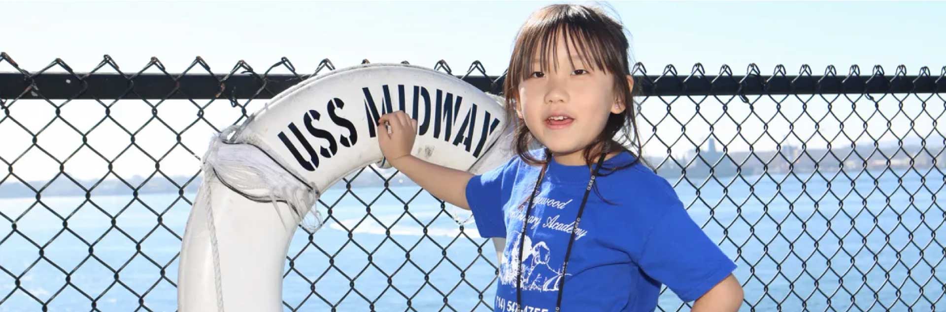 Child on the USS Midway
